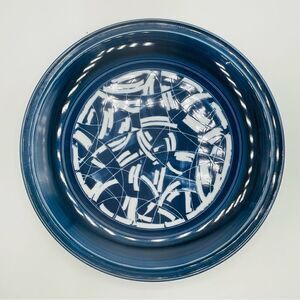 Vintage Dansk Ceylon Blue and White Hanging Chop Plate Platter